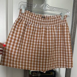 Gingham skort